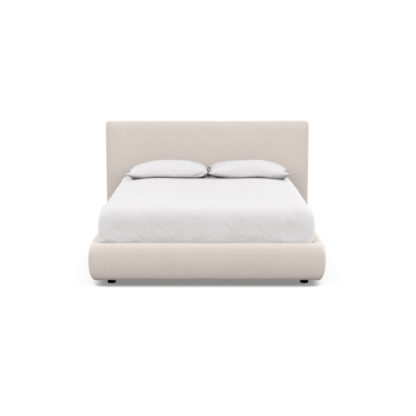 e6fbd33193f14d97785e67f1ef0fc382a494ca1e3e6619e4773d3840ea519fb4.jpg An Image of Heal's Alba Storage Bed Double Luxury Leather Anthracite