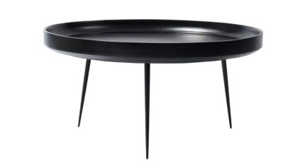 An Image of Mater Bowl Table Extra Large Black Stained Mango wood