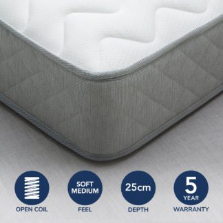An Image of Fogarty Bamboo Anti Allergy Open Coil Mattress White