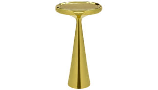 An Image of Tom Dixon Spun Tall Table Brass
