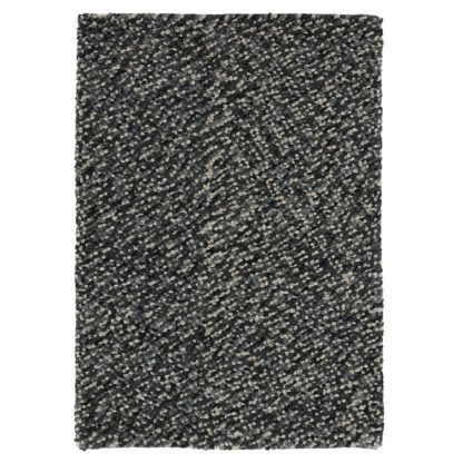 An Image of Grey Pebbles Rug Grey