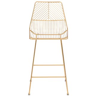 An Image of Siena Bar Stool Gold Gold