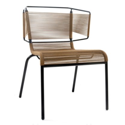 An Image of Ligne Roset Fifty Dining Chair In Tabac
