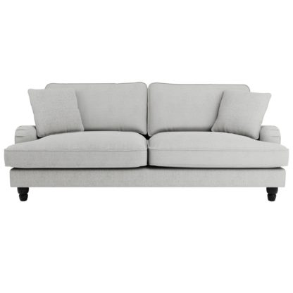 An Image of Beatrice Boucle 4 Seater Sofa Light Grey