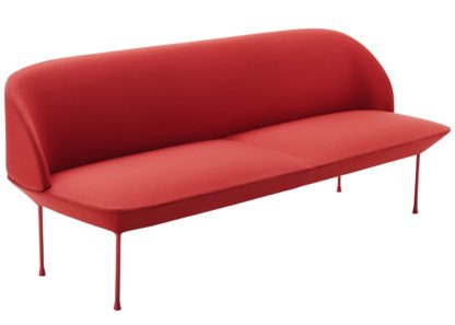 An Image of Muuto Oslo 3 Seater Sofa Hallingdal 407 Yellow