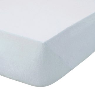 An Image of Kids Non Iron Plain Dye Pale Blue 25cm Fitted Sheet Pale Blue