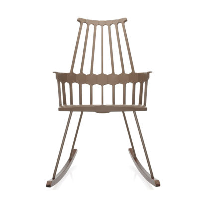 An Image of Kartell Comback Rocking Chair White/Wood