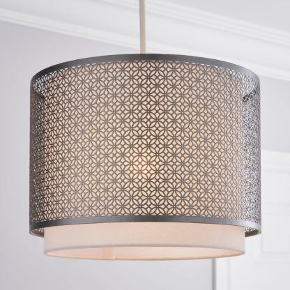An Image of Vienna Easy Fit Pendant 30cm Champagne
