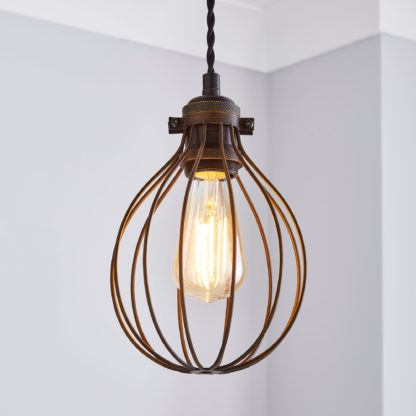 f05aafa8ebd421f9f109339c6a0c4a71f3b266edca5bd48d01c428d34a2b6cf3-1.jpg An Image of Charlie Industrial Bulb Cage Pewter