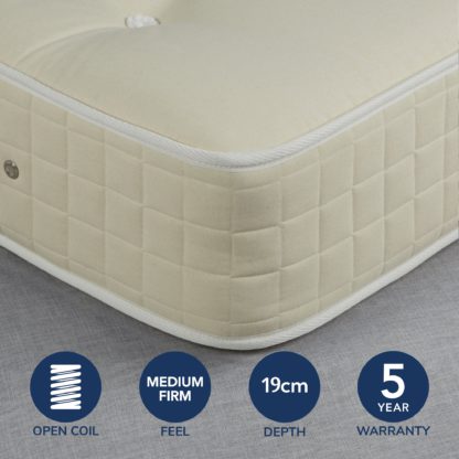 An Image of Fogarty Value Orthopaedic Open Coil Mattress White