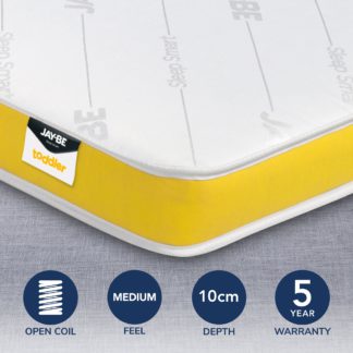An Image of JayBe Toddler Anti Allergy Pocket Sprung Mattress White