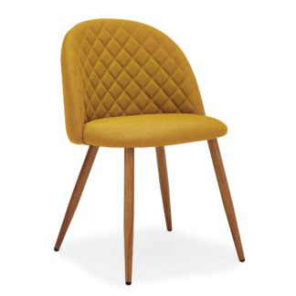 An Image of Astrid Chair Yellow Fabric Yellow