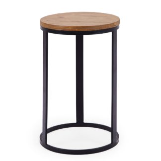 An Image of Jackson Drum Side Table Brown
