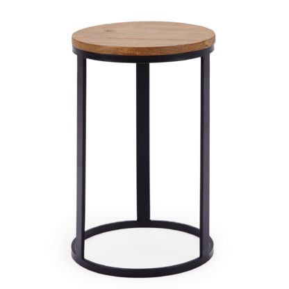 An Image of Jackson Drum Side Table Brown