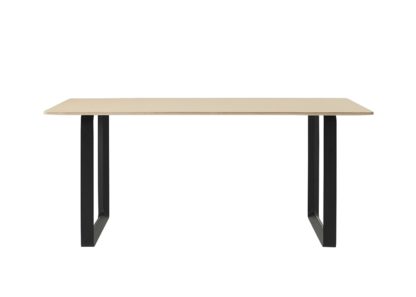 An Image of Muuto 70/70 Table Small White and Black