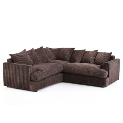 An Image of Jasper Large Corner Sofa Black