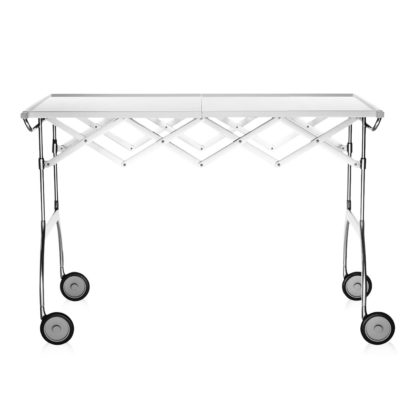 An Image of Kartell Battista Folding Trolley White