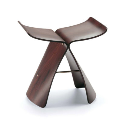 An Image of Vitra Butterfly Stool Santos Palisander