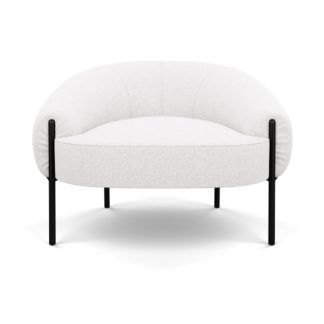 An Image of Heal's Isola Armchair Loop Boucle Polar Black Feet