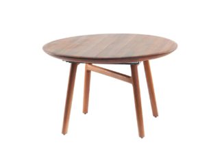 An Image of Artisan Dash Extending Dining Table European Walnut D125cm + 60cm
