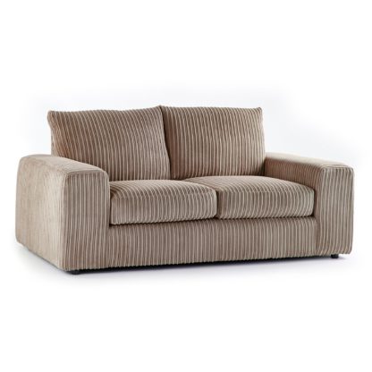 An Image of Champ Fabric 2 Seater Sofa Cream