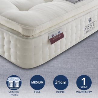 An Image of Rest Assured 2000 Pocket Memory Medium Mattress White