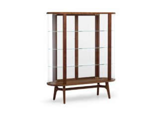 An Image of De La Espada Solo Tall Vitrine Walnut