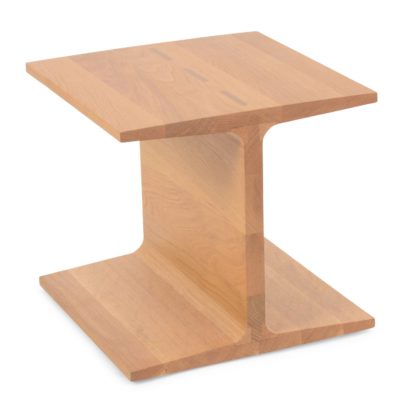 An Image of De La Espada I-Beam Side Table Danish Oiled Oak