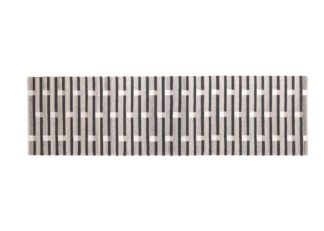 An Image of Case Purlin Flatweave Runner Warm Grey