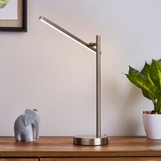 An Image of Talis Integrated LED Touch Dimmable Table Lamp Nickel
