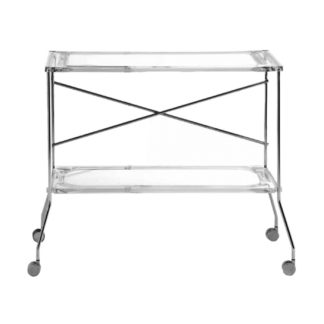 An Image of Kartell Flip Trolley Crystal