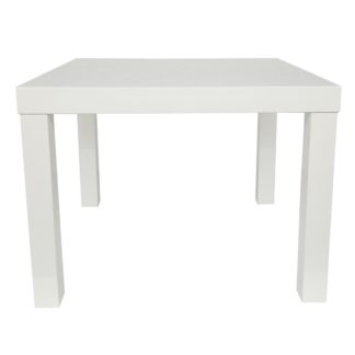 An Image of Puro Wooden High Gloss End Table White