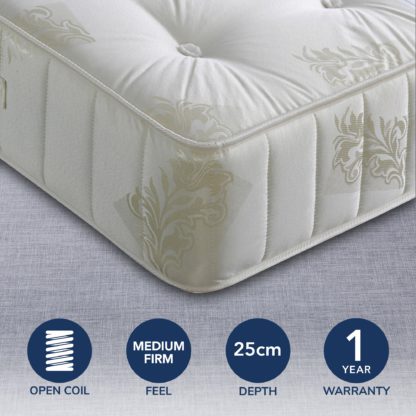 An Image of Orthopaedic Classic Mattress White