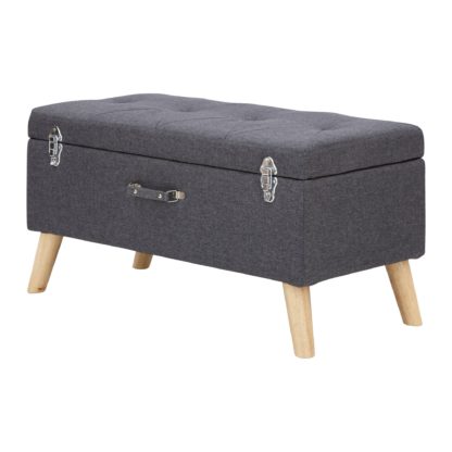 An Image of Minstrel Storage Ottoman Light Grey