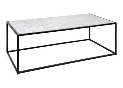 An Image of Heal's Tower Coffee Table Black White Marble Top