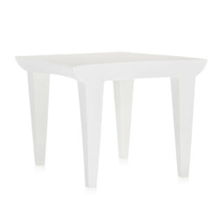 An Image of Kartell Bubble Club Sidetable Zinc White