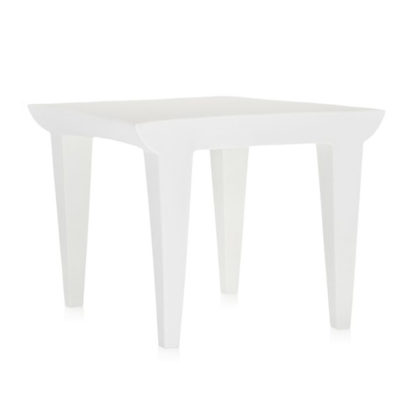 An Image of Kartell Bubble Club Sidetable Zinc White