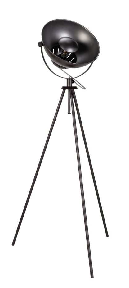 An Image of Argos Home Loft Backlit Floor Lamp - Pewter Finish