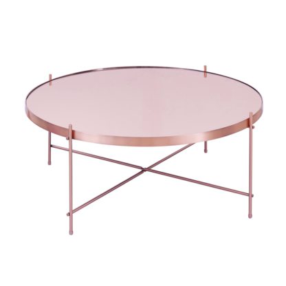 An Image of Boutique Round Coffee Table - Copper