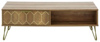 An Image of Orleans 2 Drawer Coffee Table - Mango Wood Effect