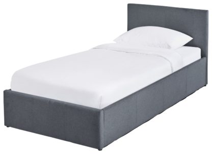 An Image of Habitat Heathdon Side Open Ottoman Single Bed Frame -Grey