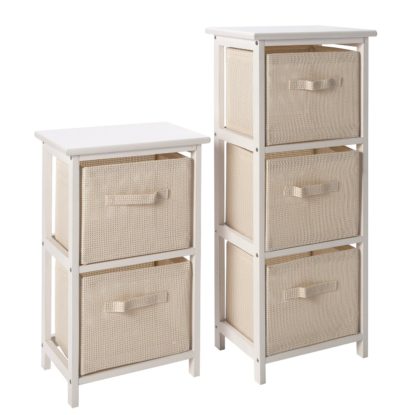 An Image of Argos Home 2 and 3 Drawer Bathroom Units - Grey