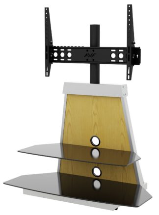 An Image of AVF Options 37-65 Inch Stack TV Stand with Mount
