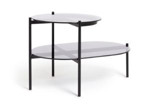 An Image of Habitat Neo Tiered Side Table - Black
