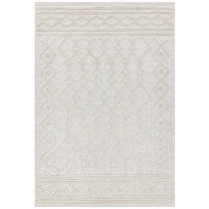 An Image of Asiatic Salta Geometric In & Outdoor Rug - 120x170cm - Cream