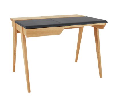 An Image of Habitat Beckett 2 Drawers Desk - Oak