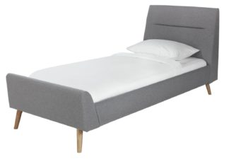 An Image of Habitat Finn Single Bed Frame - Grey