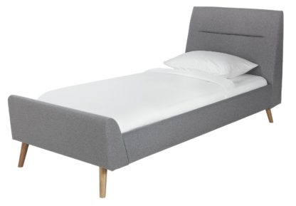 072697b23136f137e252003cdd6917e1cc44f6404ecfdc7281793cb241381499.jpg An Image of Habitat Finn Single Bed Frame - Grey