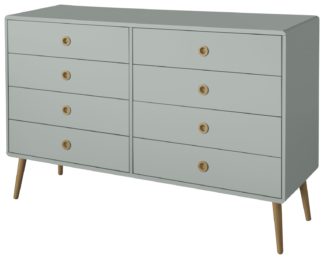 An Image of Softline 4+4 Drawer Chest of Drawers - Grey
