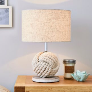 An Image of Lina Rope Table Lamp Natural